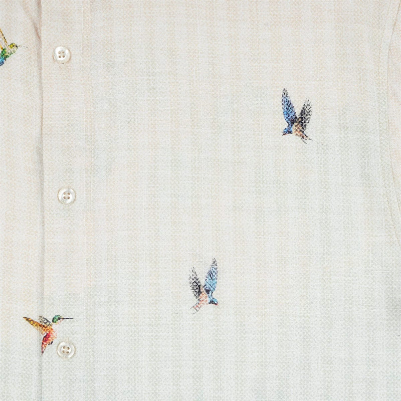 RSVLTS Hummingbird Bliss Bamboo Short Sleeve Shirt in Green — detail 4