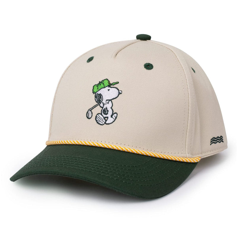 RSVLTS Good Grief Golf 5-Panel Curved Brim Hat in Green — front view