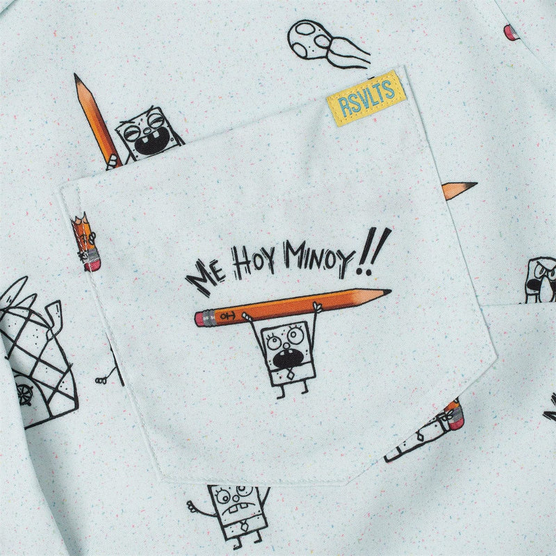RSVLTS Me Hoy Minoy!! Women's KUNUFLEX Short Sleeve Shirt in Blue — detail 2