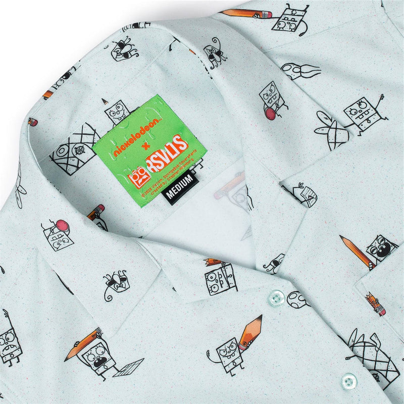 RSVLTS Me Hoy Minoy!! Women's KUNUFLEX Short Sleeve Shirt in Blue — detail 3