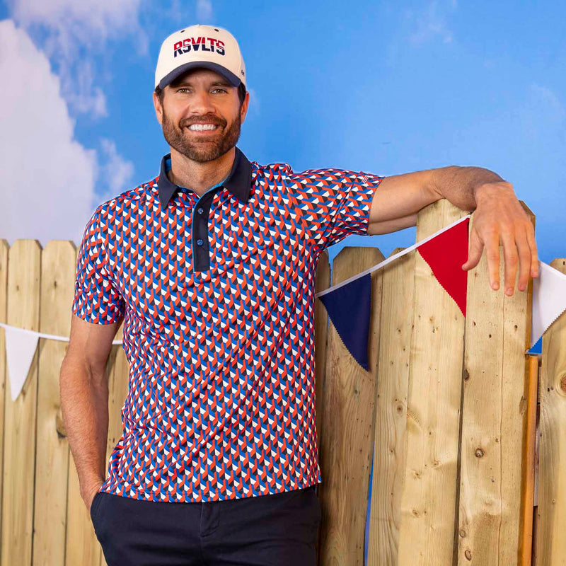 RSVLTS Freedomensional All-Day Polo in Blue — detail 3