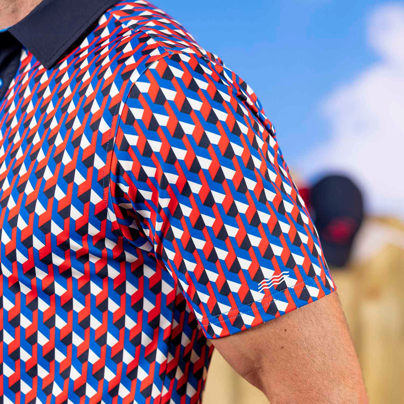 RSVLTS Freedomensional All-Day Polo in Blue — detail 5