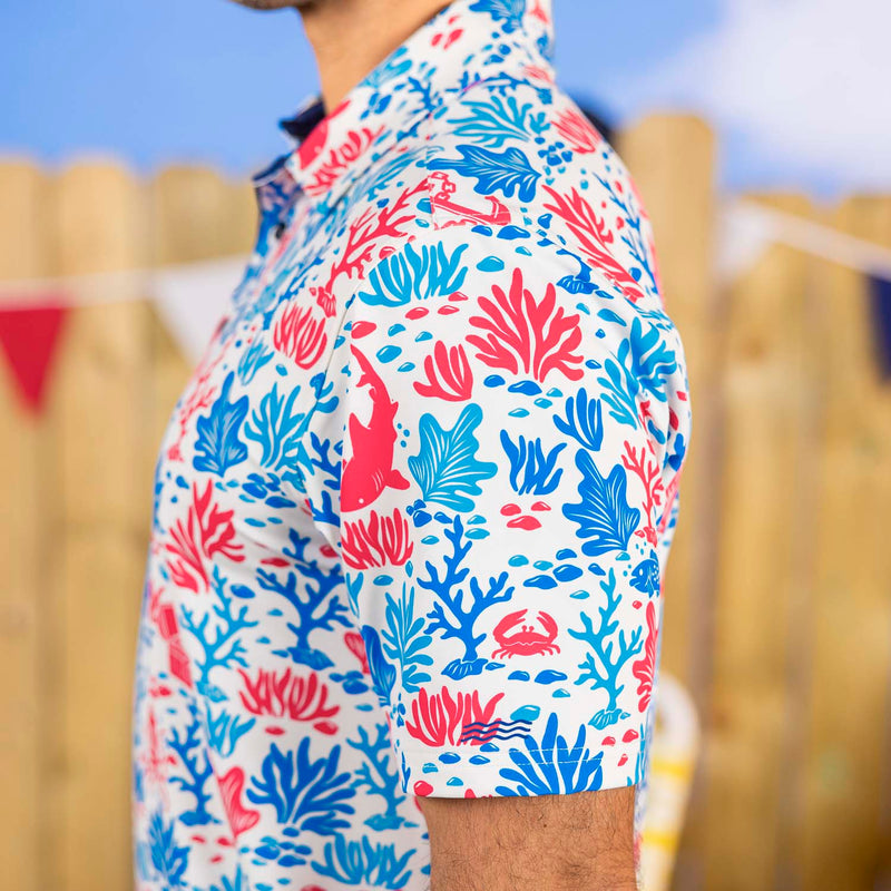 RSVLTS O Say Can You Sea All-Day Polo in Blue — detail 5