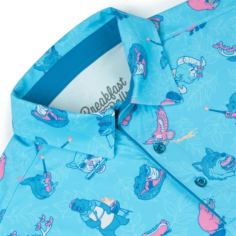 RSVLTS American Grillderness All-Day Polo in Blue — detail 6
