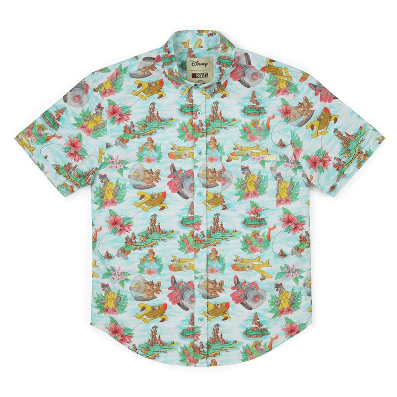 RSVLTS Spin It! KUNUFLEX Short Sleeve Shirt in Green — detail 5