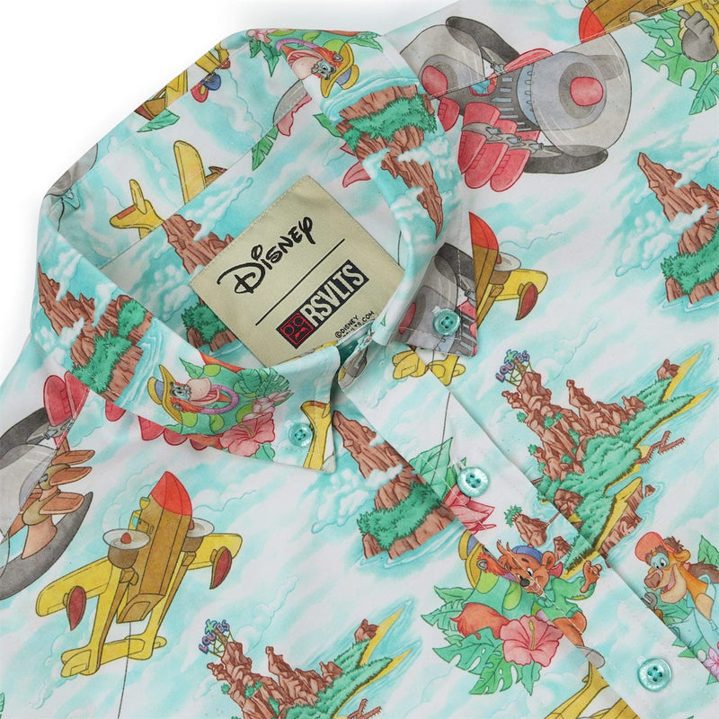 RSVLTS Spin It! KUNUFLEX Short Sleeve Shirt in Green — detail 6