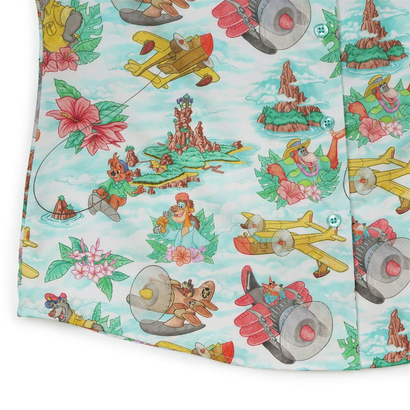 RSVLTS Spin It! Women's KUNUFLEX Short Sleeve Shirt in Green — detail 7