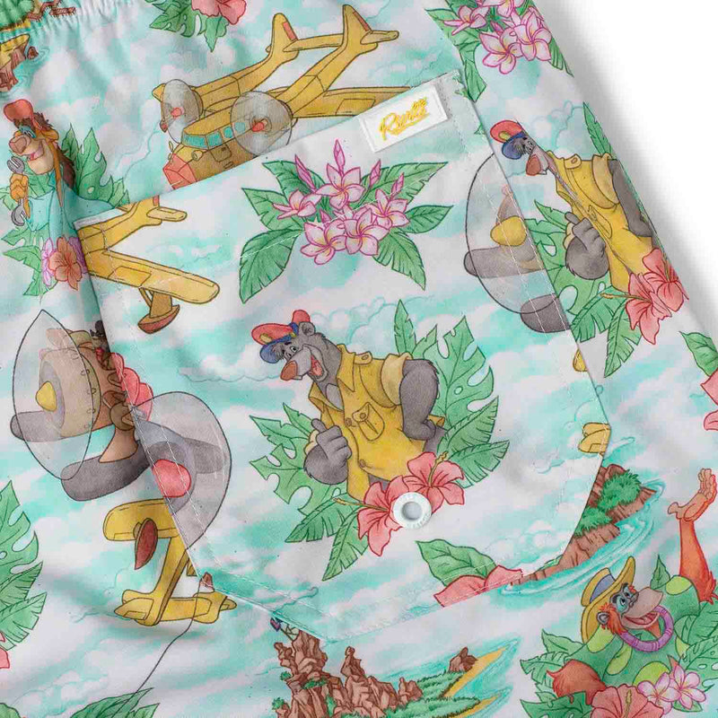RSVLTS Spin It! Hybrid Shorts in Green — detail 3