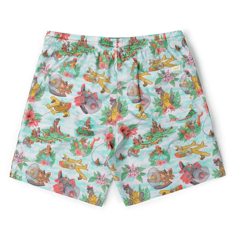 RSVLTS Spin It! Hybrid Shorts in Green — detail 6