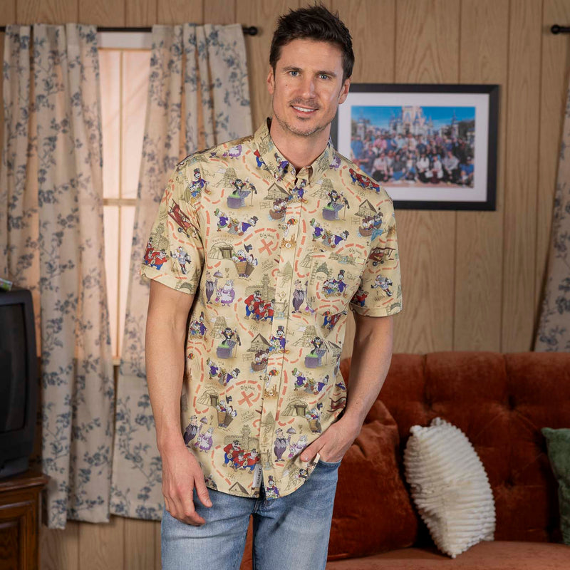 RSVLTS Birds of a Treasure KUNUFLEX Short Sleeve Shirt in Multicolor — detail 2