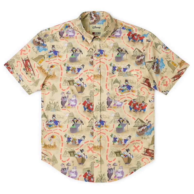 RSVLTS Birds of a Treasure KUNUFLEX Short Sleeve Shirt in Multicolor — detail 5