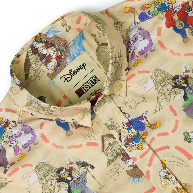 RSVLTS Birds of a Treasure KUNUFLEX Short Sleeve Shirt in Multicolor — detail 6