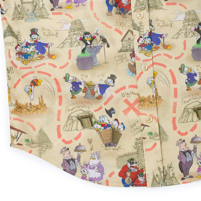 RSVLTS Birds of a Treasure KUNUFLEX Short Sleeve Shirt in Multicolor — detail 7