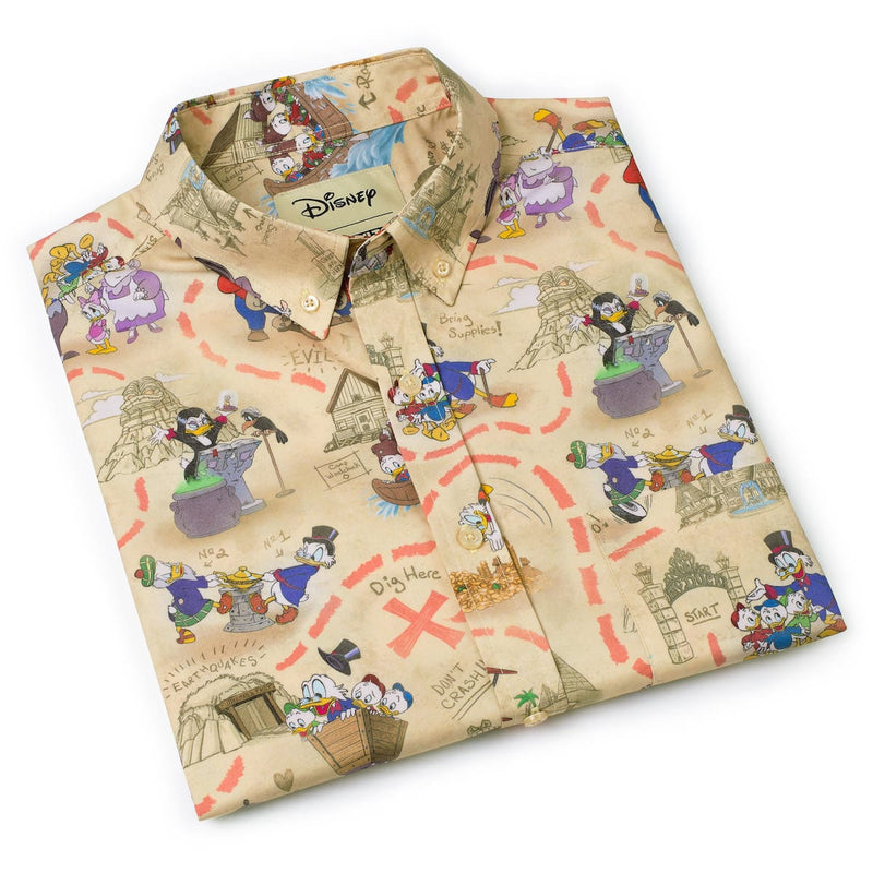 RSVLTS Birds of a Treasure KUNUFLEX Short Sleeve Shirt in Multicolor — detail 8