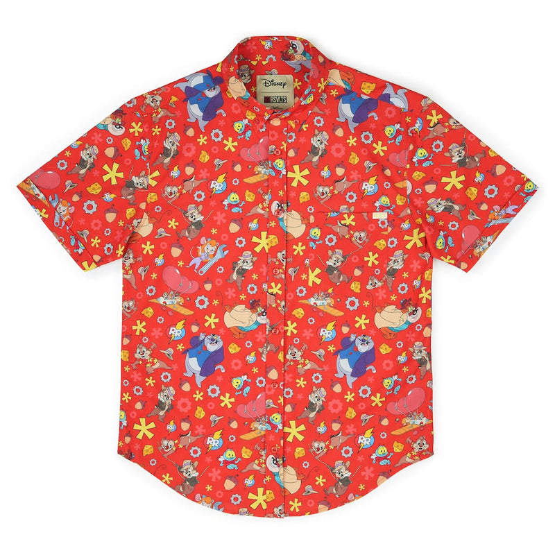 RSVLTS Ranger Roundup KUNUFLEX Short Sleeve Shirt in Orange — detail 5