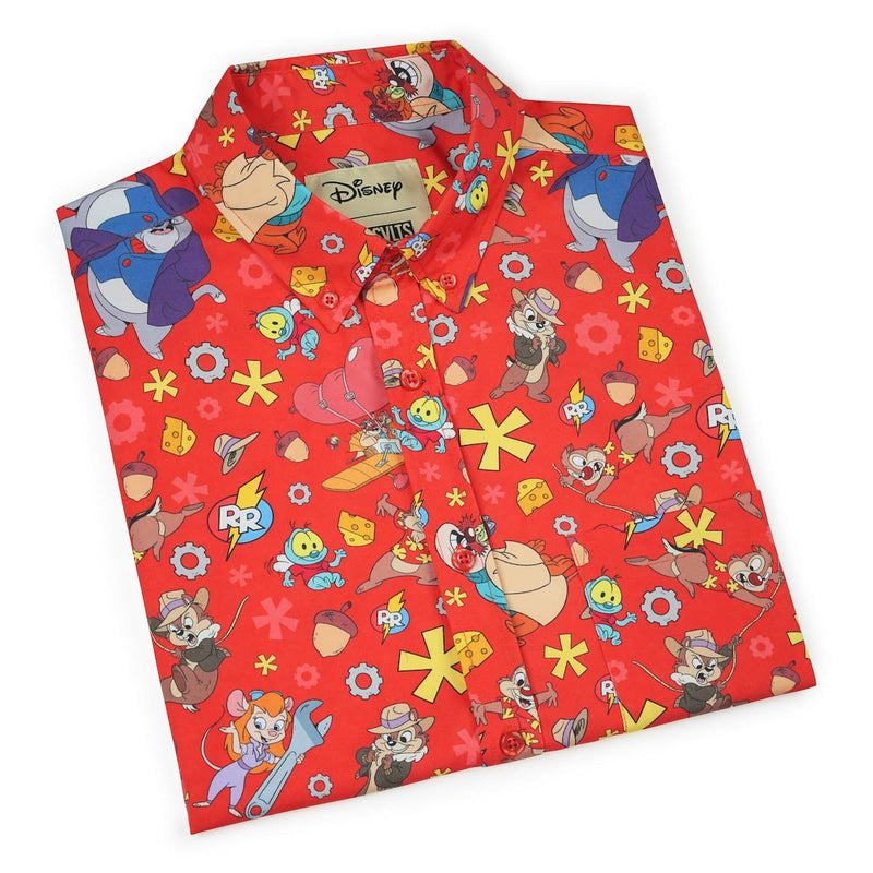 RSVLTS Ranger Roundup KUNUFLEX Short Sleeve Shirt in Orange — detail 8