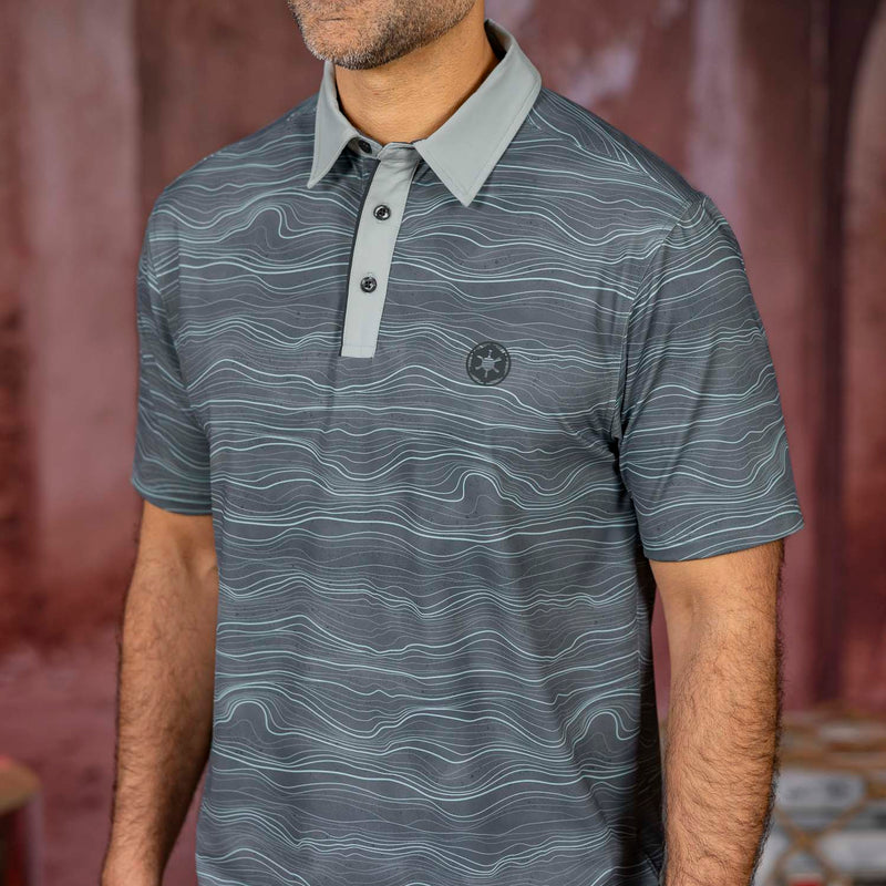 RSVLTS Beskar Steel All-Day Polo in Gray — detail 2