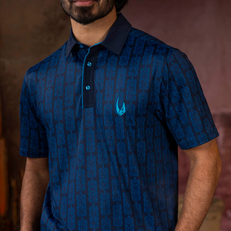 RSVLTS Frozen Assets All-Day Polo in Blue — detail 4