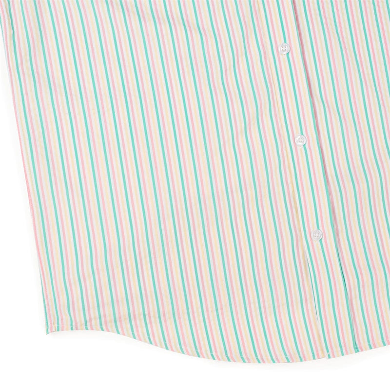 RSVLTS Easy Does It Stretch Seersucker Short Sleeve Shirt in White — detail 8