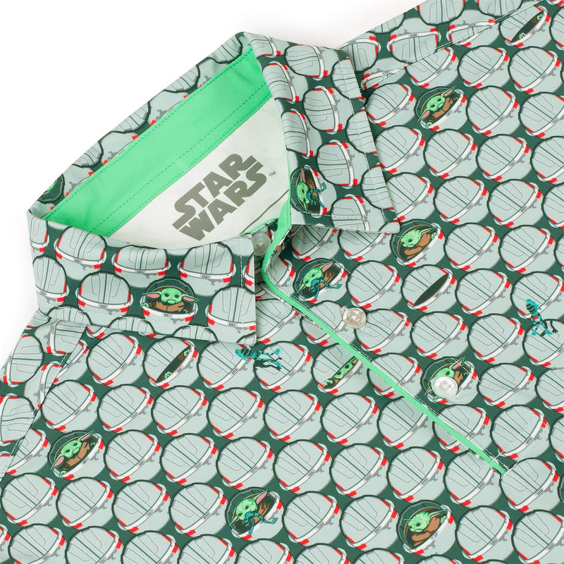 RSVLTS Grogu Gallery All-Day Polo in Green — detail 3