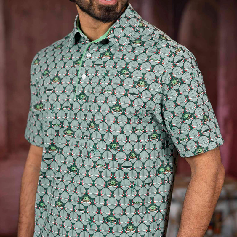 RSVLTS Grogu Gallery All-Day Polo in Green — detail 4