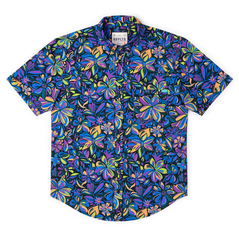 RSVLTS Ultraviolet KUNUFLEX Short Sleeve Shirt in Purple — detail 6
