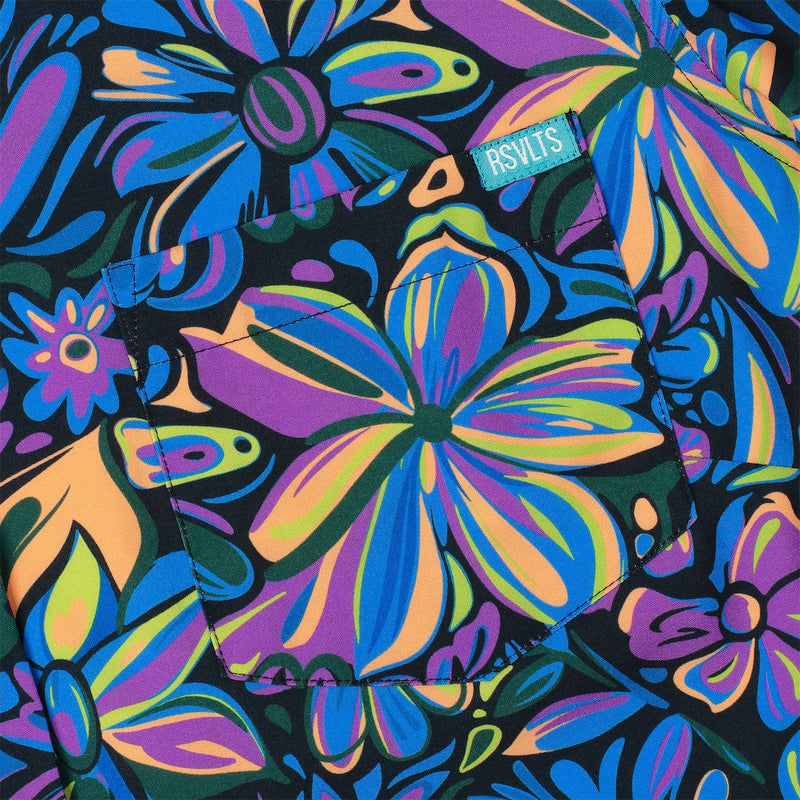 RSVLTS Ultraviolet Women's KUNUFLEX Short Sleeve Shirt in Purple — detail 4