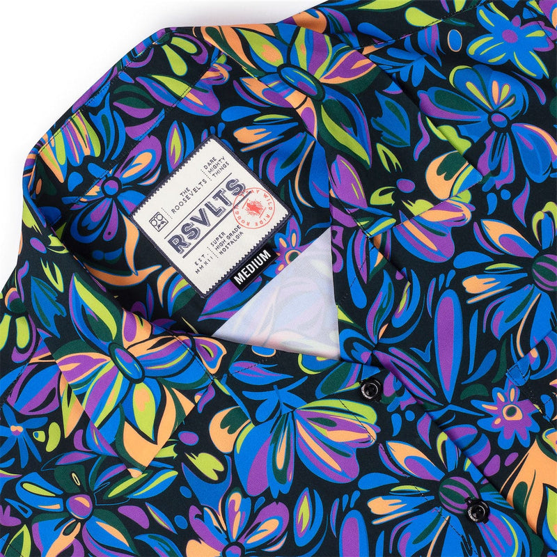 RSVLTS Ultraviolet Women's KUNUFLEX Short Sleeve Shirt in Purple — detail 6
