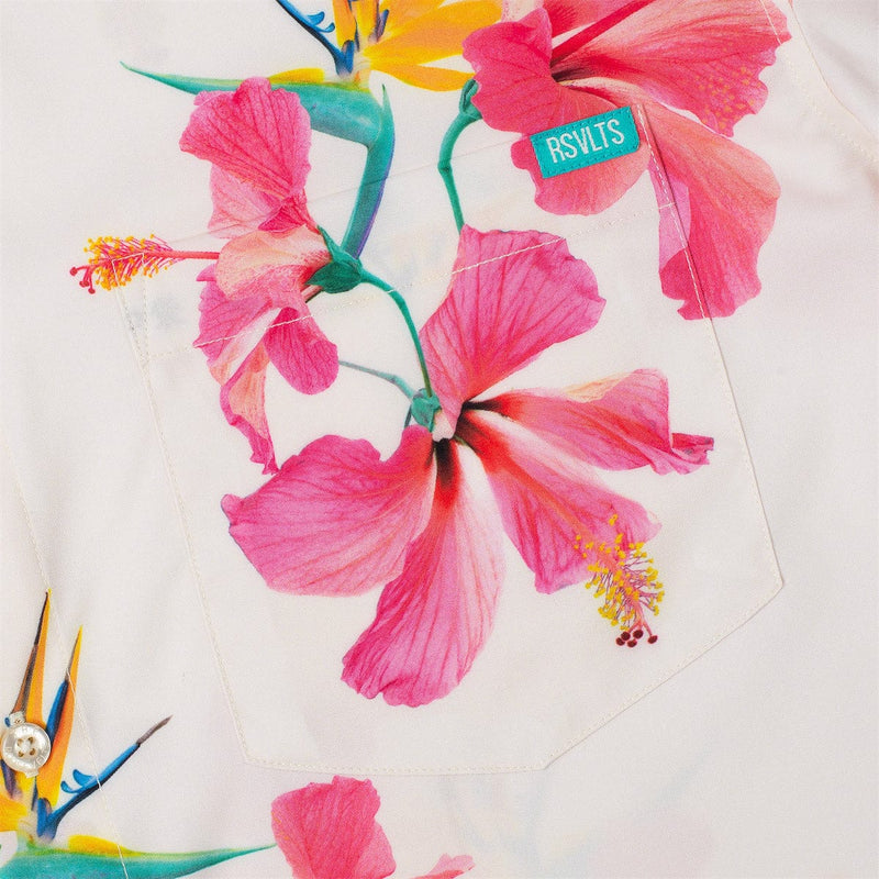 RSVLTS Sunbird KUNUFLEX Short Sleeve Shirt in Pink — detail 4