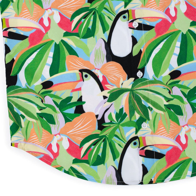 RSVLTS Toucan Do It KUNUFLEX Short Sleeve Shirt in Green — detail 7