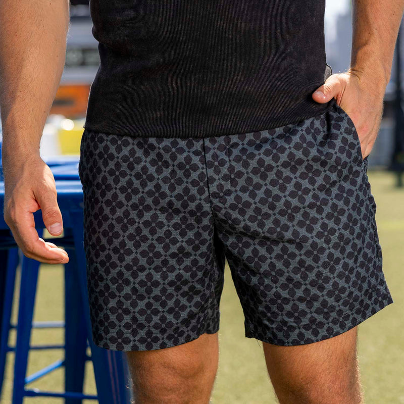 RSVLTS Monte Carlo (After Dark) Bamboo Resort Shorts — front view