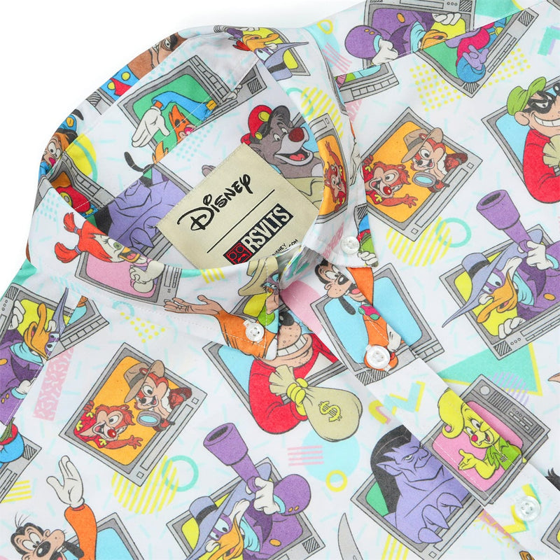 RSVLTS Don't Touch That Dial KUNUFLEX Short Sleeve Shirt in Multicolor — detail 6