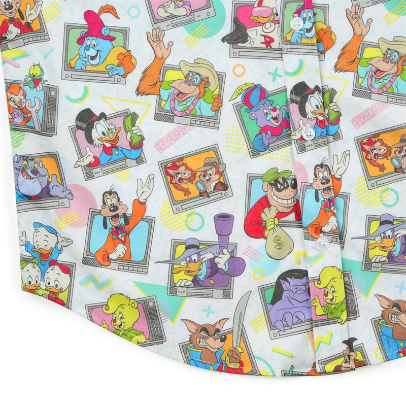 RSVLTS Don't Touch That Dial KUNUFLEX Short Sleeve Shirt in Multicolor — detail 7