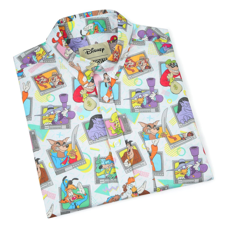 RSVLTS Don't Touch That Dial KUNUFLEX Short Sleeve Shirt in Multicolor — detail 8