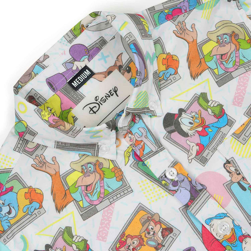 RSVLTS Don't Touch That Dial Youth KUNUFLEX Short Sleeve Shirt in Multicolor — detail 3