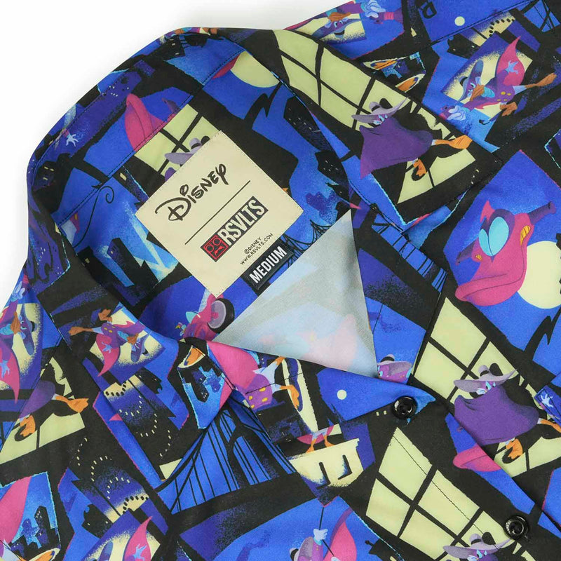 RSVLTS The Duck Night Women's KUNUFLEX Short Sleeve Shirt in Blue — detail 6