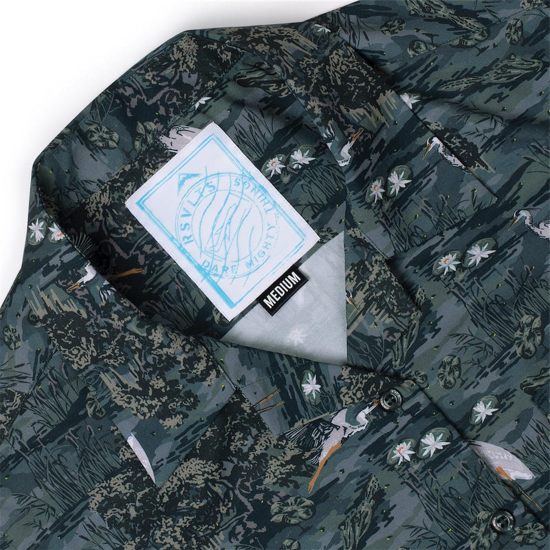 RSVLTS Born On the Bayou Women's KUNUFLEX Short Sleeve Shirt in Green — detail 3