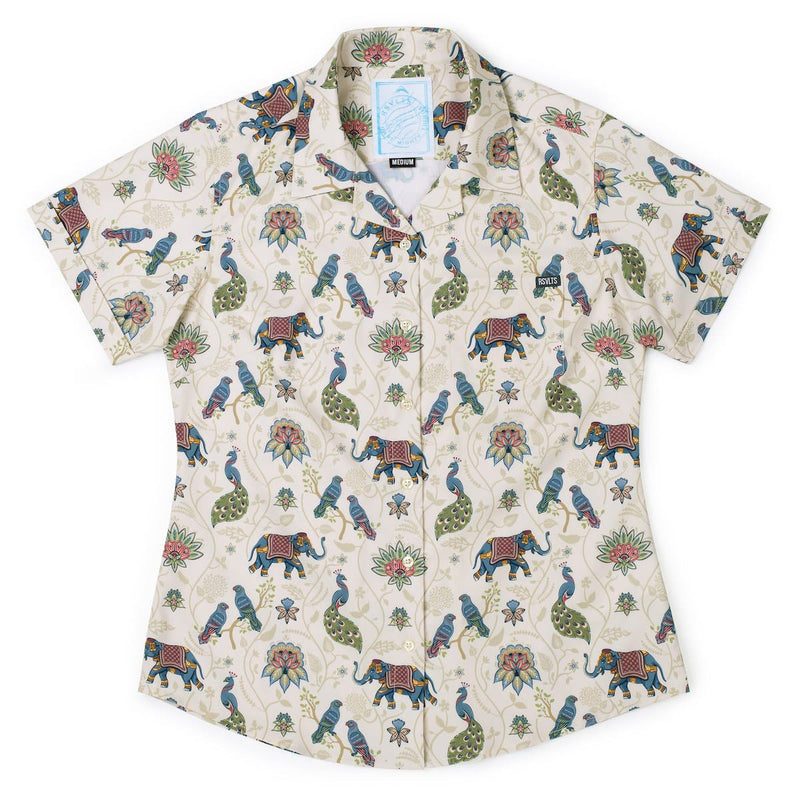 RSVLTS The Spirit of India Women's KUNUFLEX Short Sleeve Shirt — front view