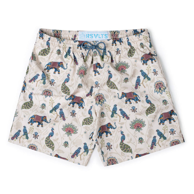 RSVLTS The Spirit of India Hybrid Shorts in Neutral — detail 2