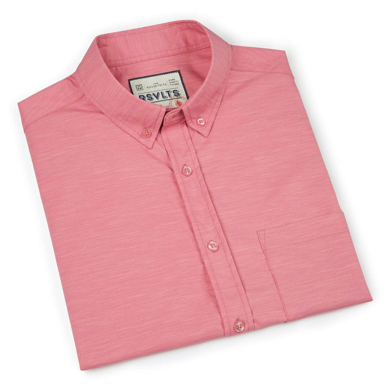 RSVLTS Sorbet KUNUFLEX Short Sleeve Shirt in Pink — detail 9