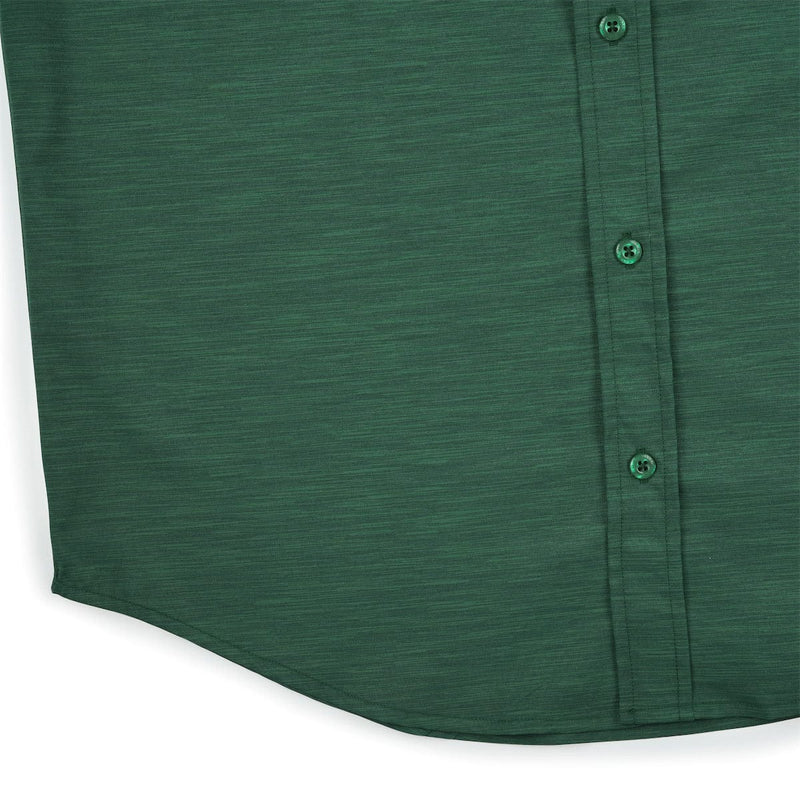RSVLTS Evergreen KUNUFLEX Short Sleeve Shirt in Green — detail 8