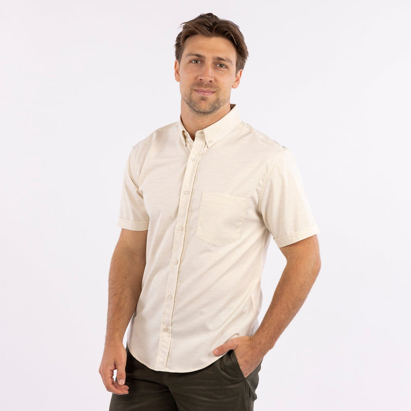 RSVLTS Cannoli KUNUFLEX Short Sleeve Shirt in Neutral — detail 3
