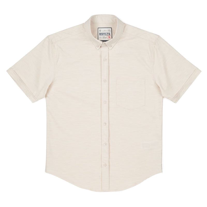 RSVLTS Cannoli KUNUFLEX Short Sleeve Shirt in Neutral — detail 6
