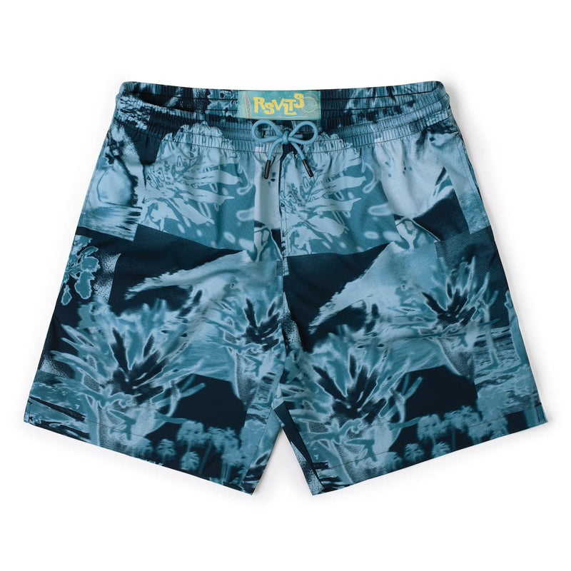 RSVLTS RSVLTS Surf House Hybrid Shorts in Blue — detail 2