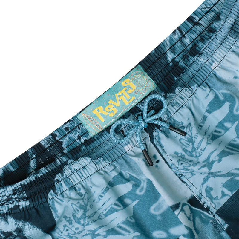 RSVLTS RSVLTS Surf House Hybrid Shorts in Blue — detail 4