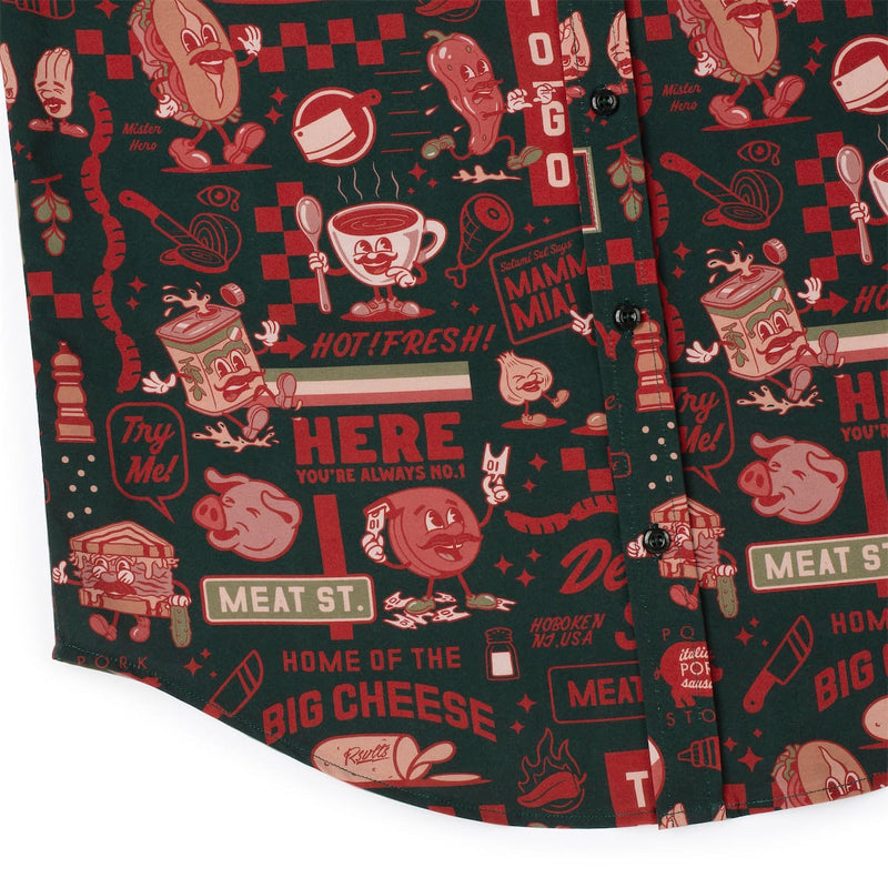 RSVLTS Let's All Go to the Deli KUNUFLEX Short Sleeve Shirt in Black — detail 7