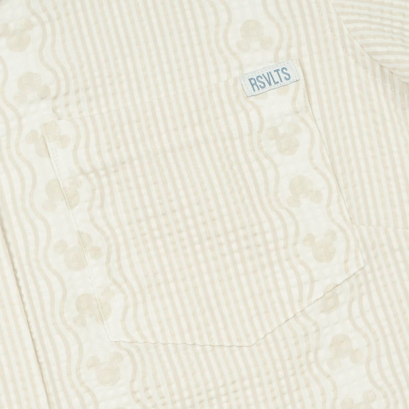 RSVLTS Boardwalk Mickeys Women's Stretch Seersucker Short Sleeve Shirt — detail 2