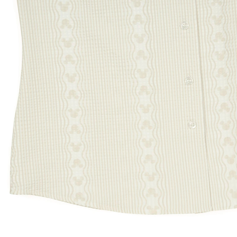 RSVLTS Boardwalk Mickeys Women's Stretch Seersucker Short Sleeve Shirt — detail 4