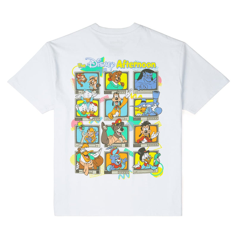 RSVLTS Don't Touch That Dial Vintage Crewneck Tee in White — detail 5