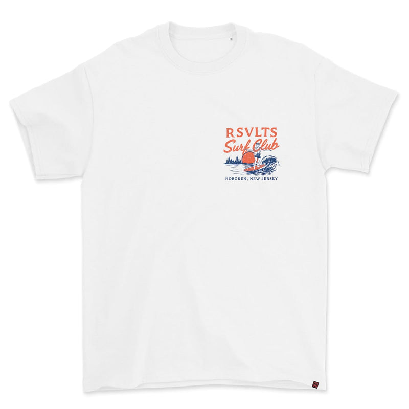 RSVLTS RSVLTS Surf Club Crewneck Tee in White — detail 2
